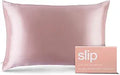 Giovanni Elegant Silver Satin Pillowcase - Blush Satin Pillow Case Cover, Vegan Pillowcase for Hair and Skin - 1 Pack, 18 x 28