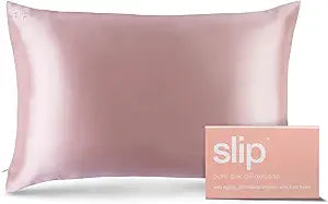 Giovanni Elegant Silver Satin Pillowcase - Blush Satin Pillow Case Cover, Vegan Pillowcase for Hair and Skin - 1 Pack, 18 x 28