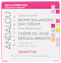 Andalou Naturals 1000 Roses Biome Balancing Day Cream, Sensitive, Cruelty Free, Gluten Free, 1.7 Ounces (Pack Of 1)