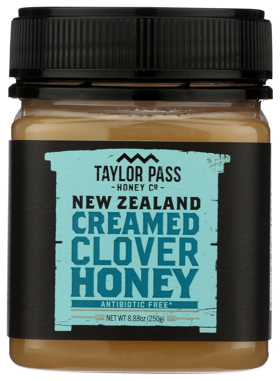 Taylor Pass Honey Co Creamed Clover Honey | Raw Creamed New Zealand Honey | Naturally Sweet & Velvety | Non-GMO, Halal, B Corp Certified | BPA-Free Jar