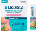 Liquid I.V. Sugar Free Hydration Multiplier Vegan Powder Electrolyte Supplements - Rainbow Sherber